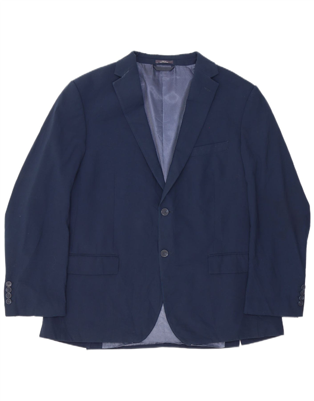 MARKS & SPENCER Giacca blazer da uomo a vestibilità regolare a 2 bottoni UK 44 XL Blu navy