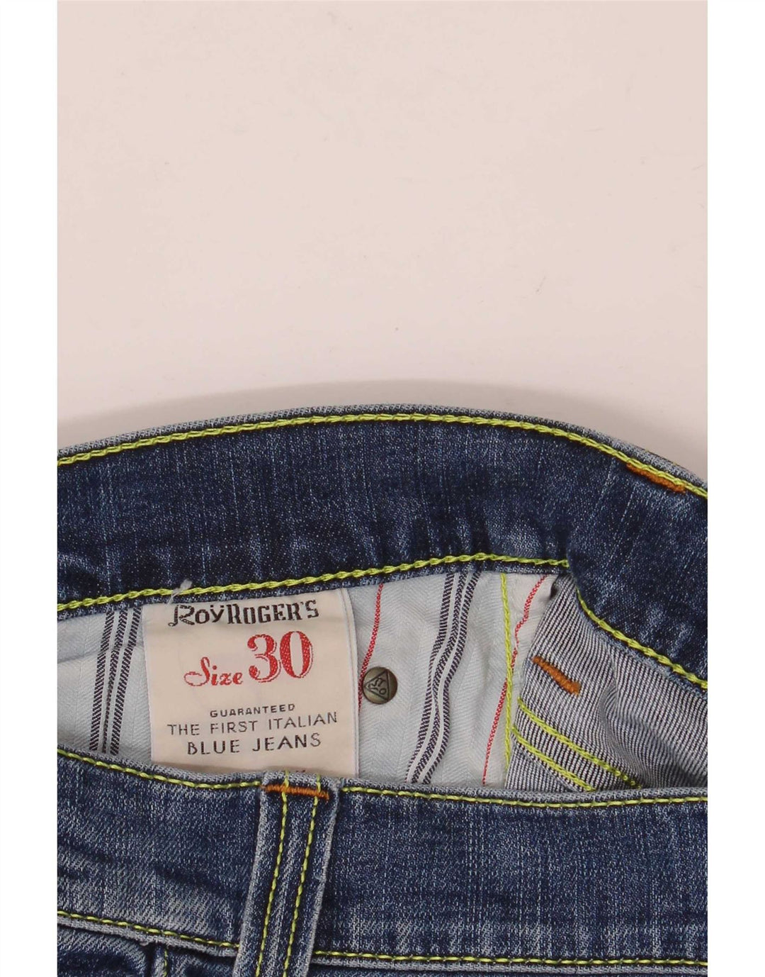 Jeans slim da donna Roy Rogers W30 L34 cotone blu