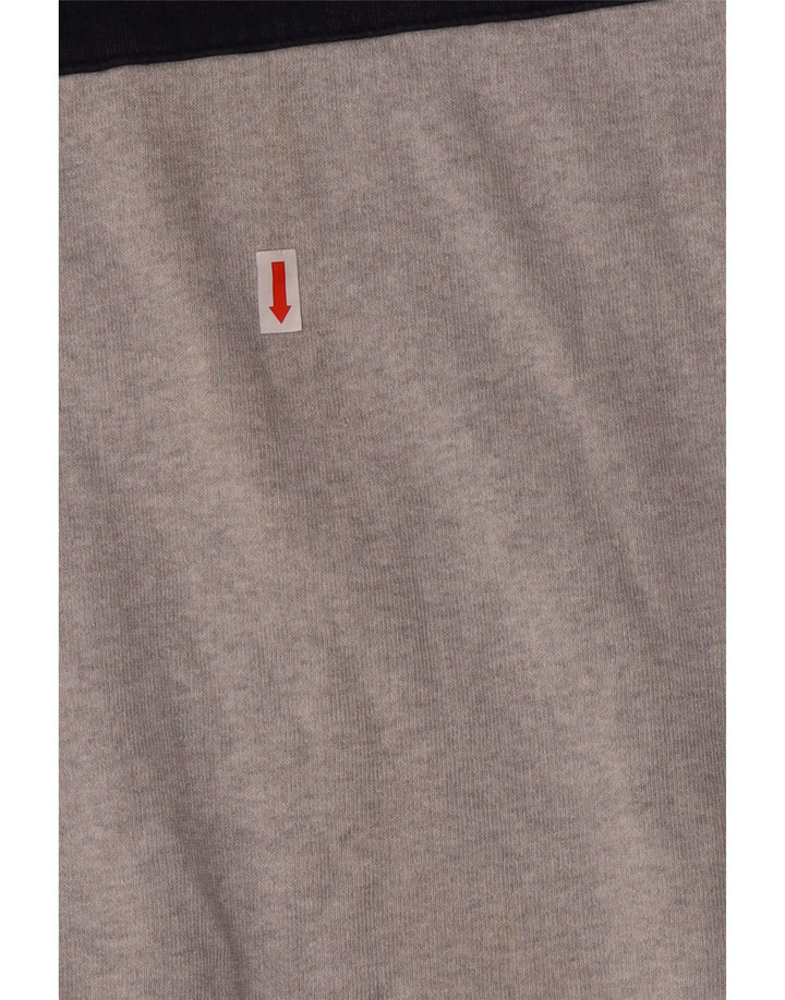 Felpa grafica da uomo Adidas Maglione grande color grigio grigio