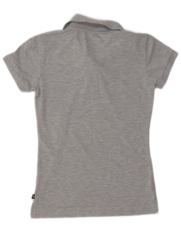 Polo da donna Lee UK 12 Cotone screziato grigio medio