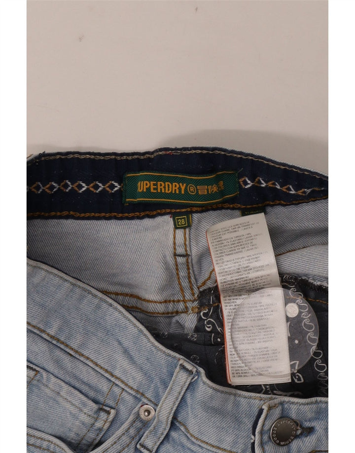 Pantaloncini di jeans da donna Superdry W28 cotone blu medio