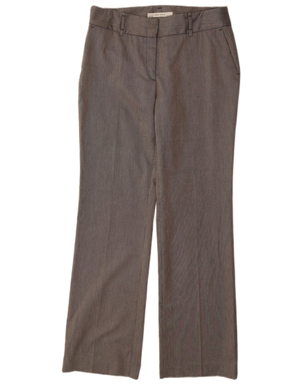 Pantaloni chino dritti da donna ZARA EU 44 XL W34 L35 Gessato grigio