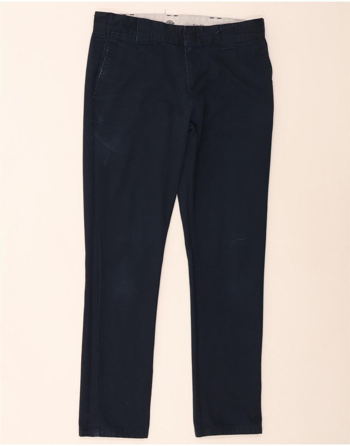 Pantaloni chino slim da uomo Dickies W32 L34 cotone blu navy