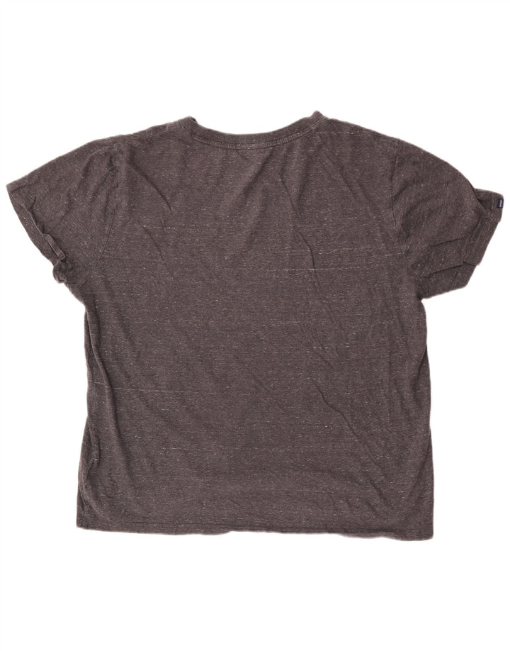 T-shirt da uomo Superdry Top 2XL cotone chiazzato grigio