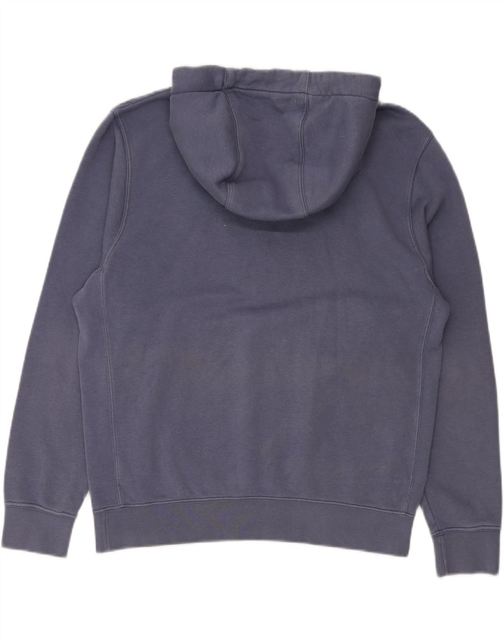Felpa con cappuccio da uomo Nike in cotone blu medio