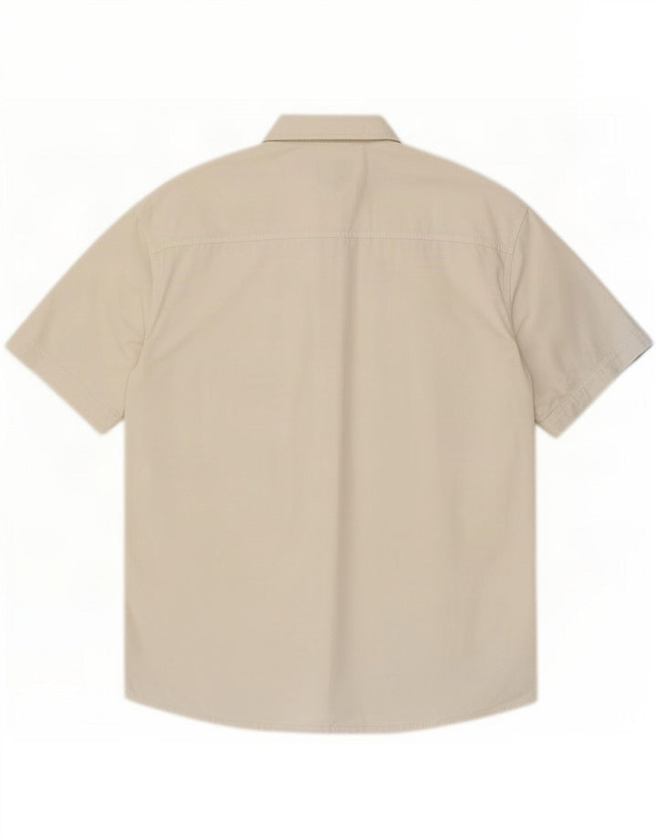Camicia a maniche corte da uomo Mustang XL Bianca