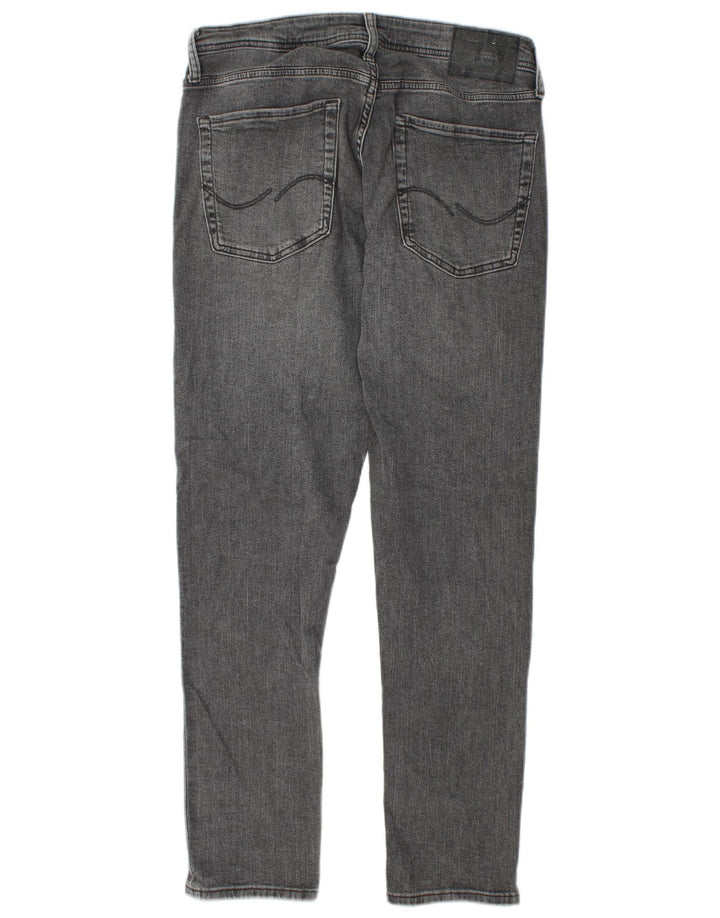 Jack & Jones Uomo GLENN Slim Jeans W32 L32 Cotone Grigio