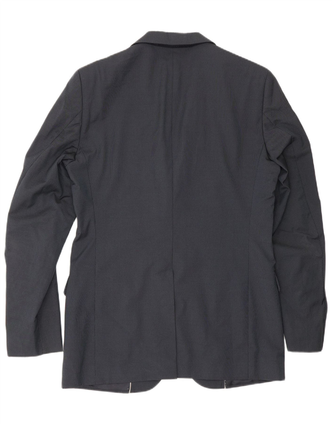 Giacca blazer da uomo a 2 bottoni Massimo Dutti EU 48 gessato medio blu navy