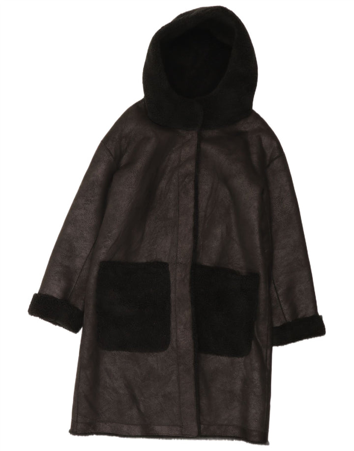 Soprabito sherpa reversibile da donna Gina EU 42/44 grande poliestere nero