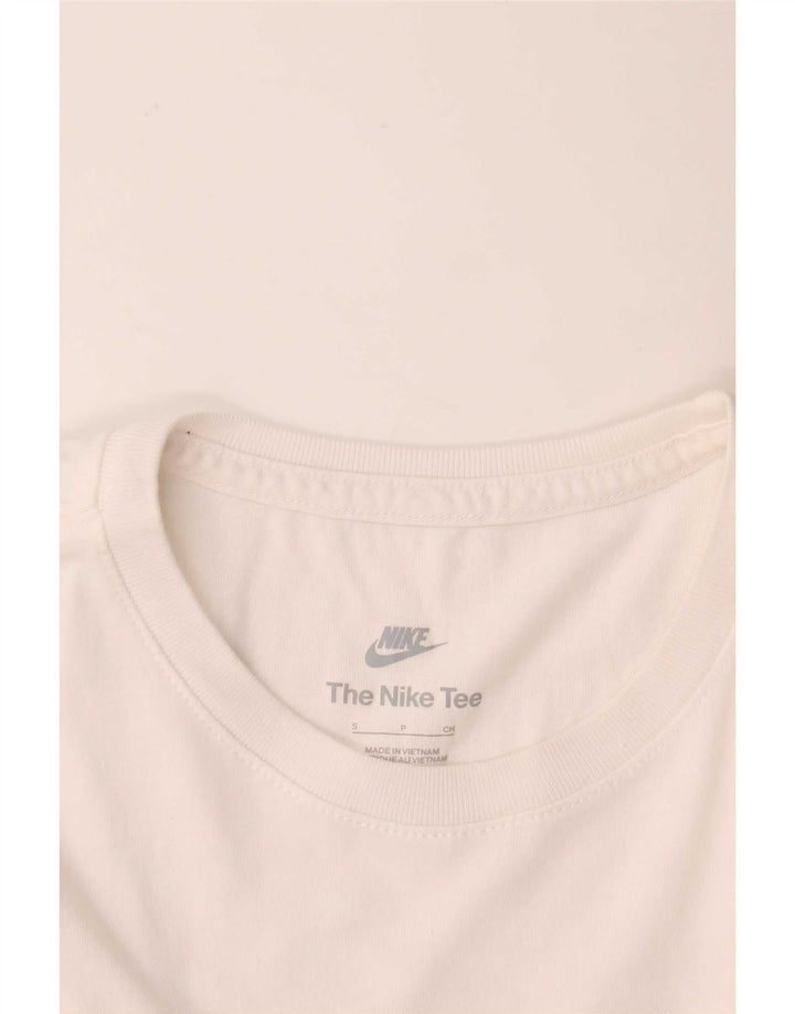T-shirt grafica da donna Nike Top UK 10 piccola bianca