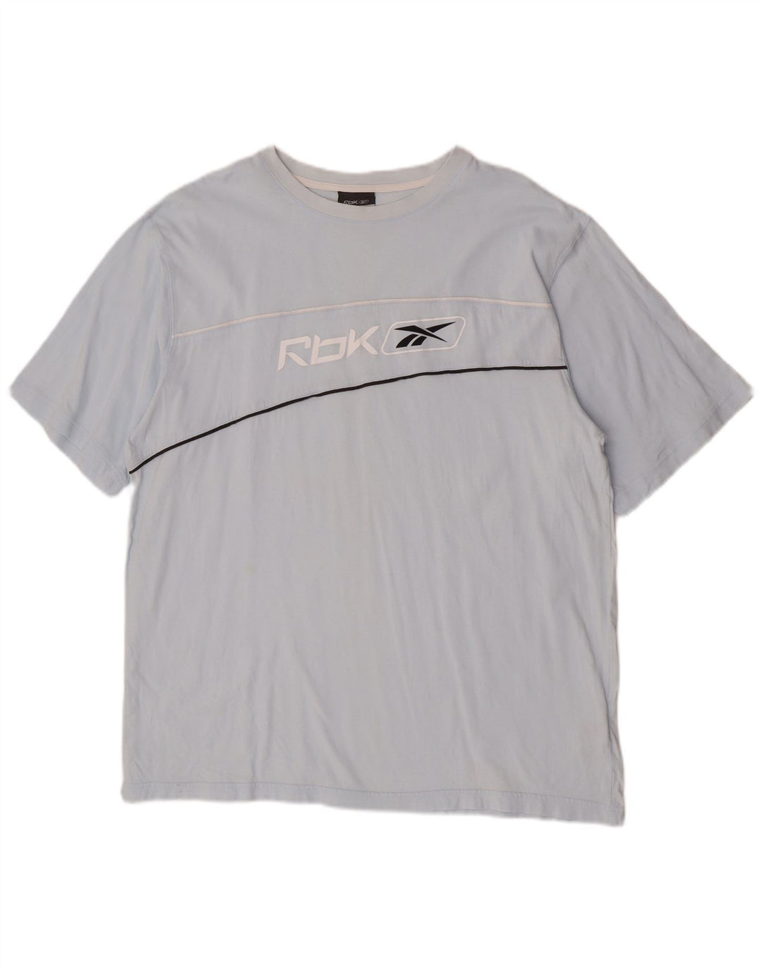 T-shirt grafica da uomo Reebok Top 2XL in cotone blu
