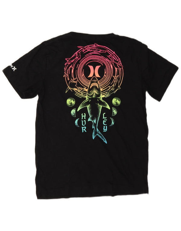 T-shirt grafica Hurley per ragazzi, 12-13 anni, grande, in cotone nero