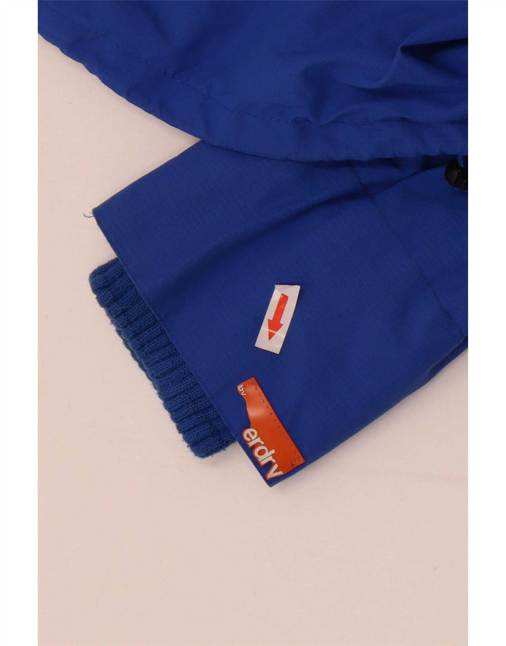 Giacca antipioggia da donna Superdry UK 12 nylon blu medio