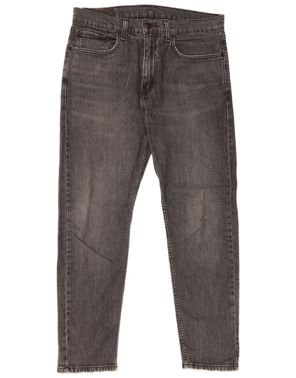 Levi's Uomo 502 Hi-Ball Tapered Jeans W34 L29 Cotone Grigio