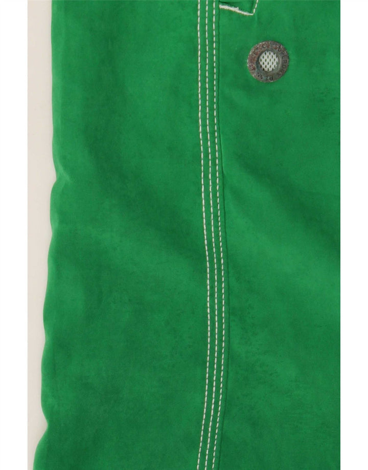 Pantaloncini da bagno grafici da uomo Superdry Small in poliestere color block verde