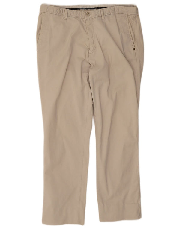 Pantaloni chino slim da uomo Massimo Dutti EU 44 Large W34 L26 Beige
