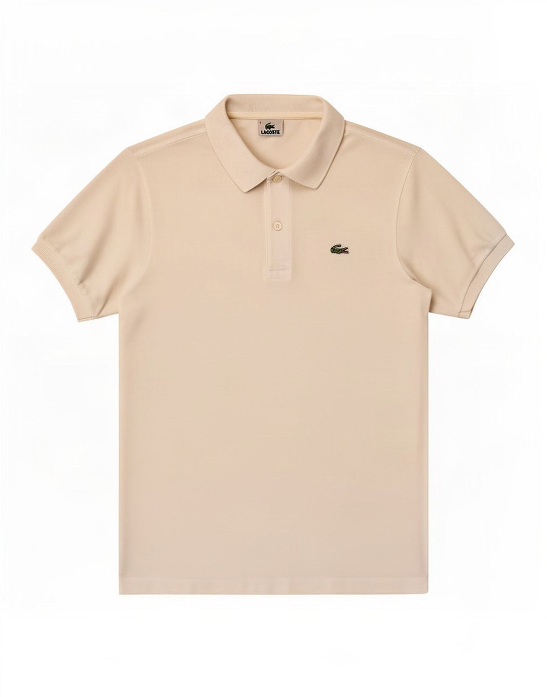 Polo da uomo Lacoste taglia 4 media in cotone bianco