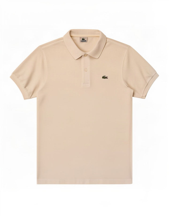 Polo da uomo Lacoste taglia 4 media in cotone bianco