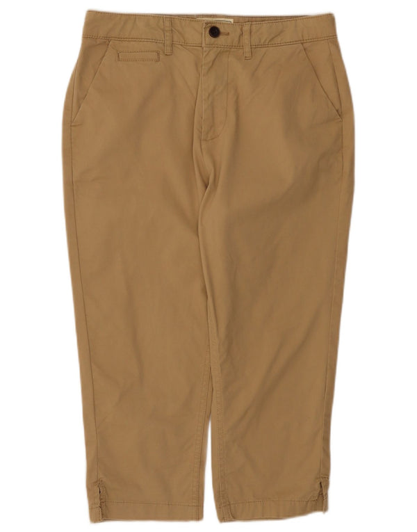 Pantaloni Capri da donna Fat Face UK 10 Small W30 L20 Cotone beige