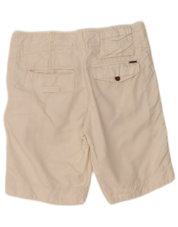 Pantaloncini cargo da donna Diesel W31 cotone bianco medio