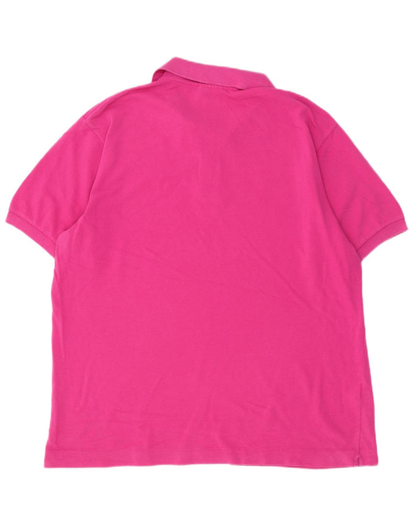 Polo da uomo LACOSTE taglia 6 XL in cotone rosa