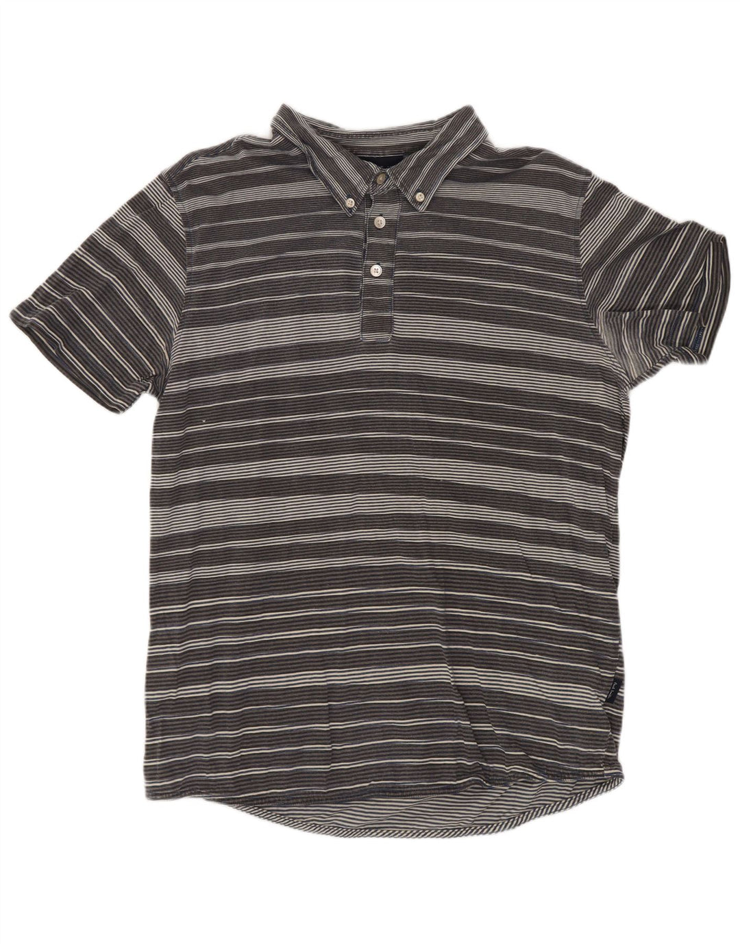 Polo da uomo Paul Smith in cotone a righe grigio medio