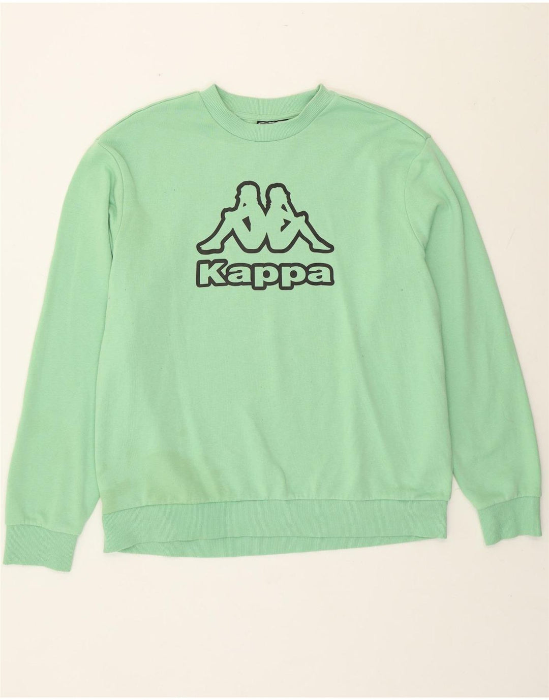 Felpa grafica da uomo Kappa maglione 2XL cotone verde