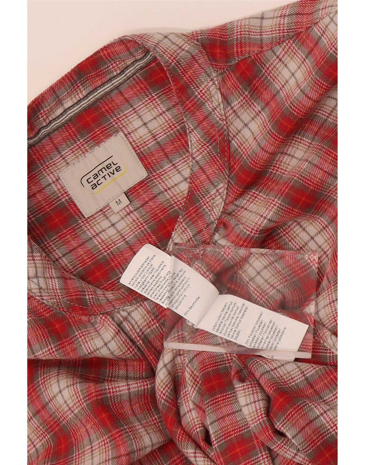 Camicia in flanella da donna Camel Active UK 14 Cotone a quadri rosso medio