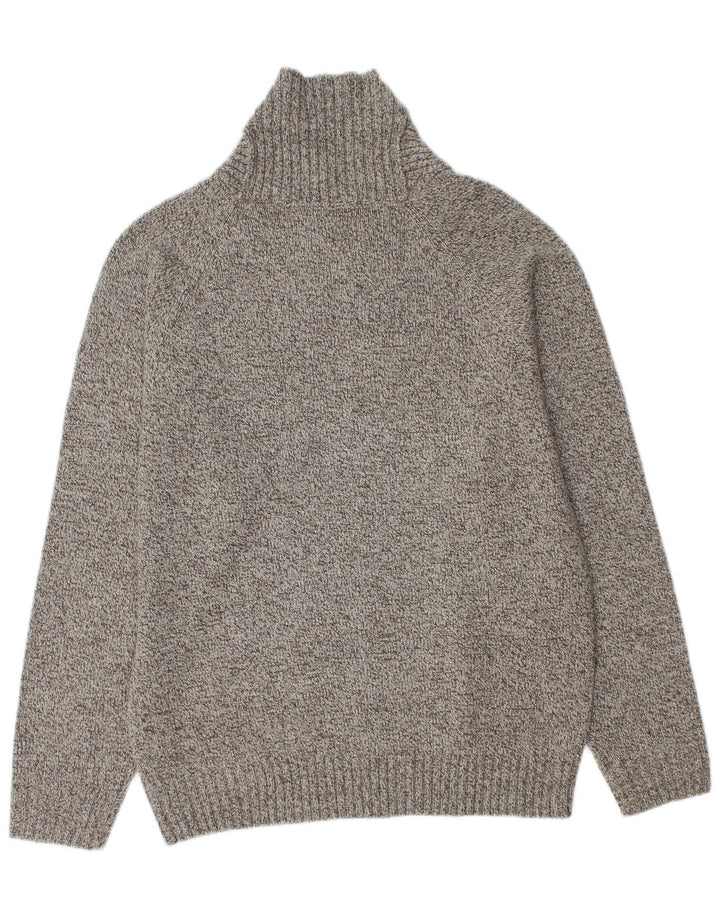 Maglione da uomo Marks & Spencer con collo a scialle grigio medio screziato