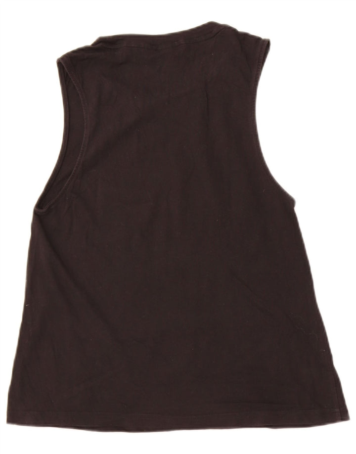 Adidas Womens Graphic Vest Top UK 12 Medium Black