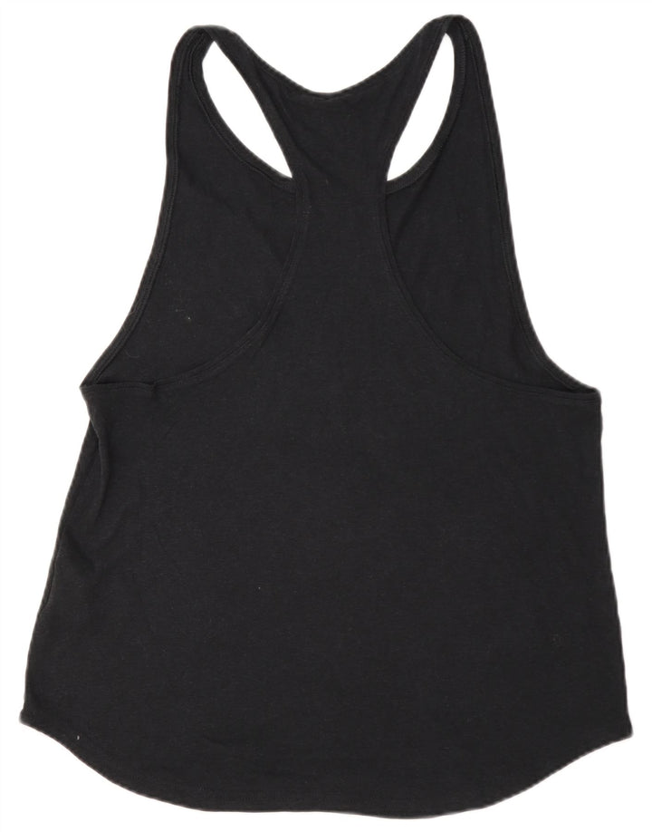 Canotta grafica da donna Adidas UK 16/18 grande poliestere nero