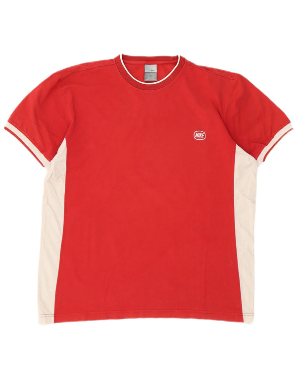 T-shirt da uomo Nike Top UK 45/47 XL rosso color block