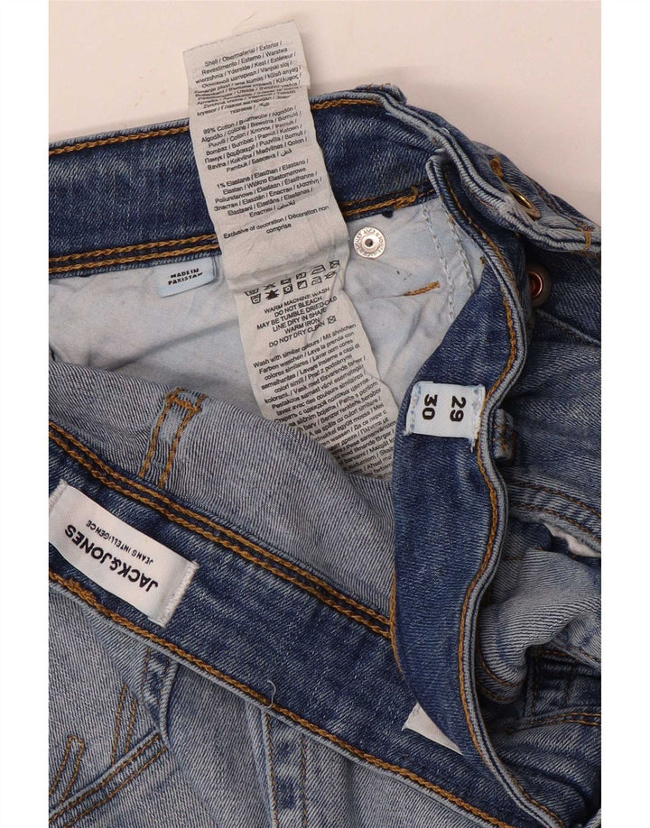 Jeans slim invecchiati da uomo Jack & Jones W29 L30 cotone blu