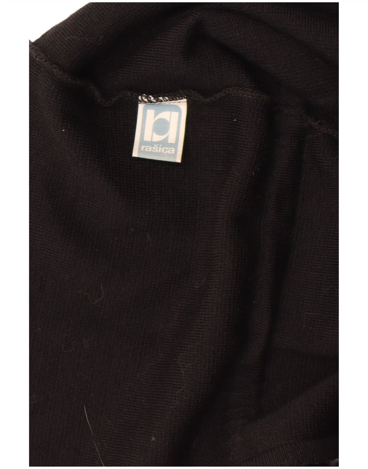 Maglione cardigan senza maniche da donna RASICA UK 12 medio nero