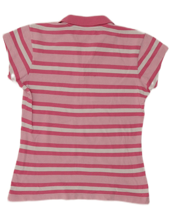 Polo da donna Puma UK 14 Large Pink Striped