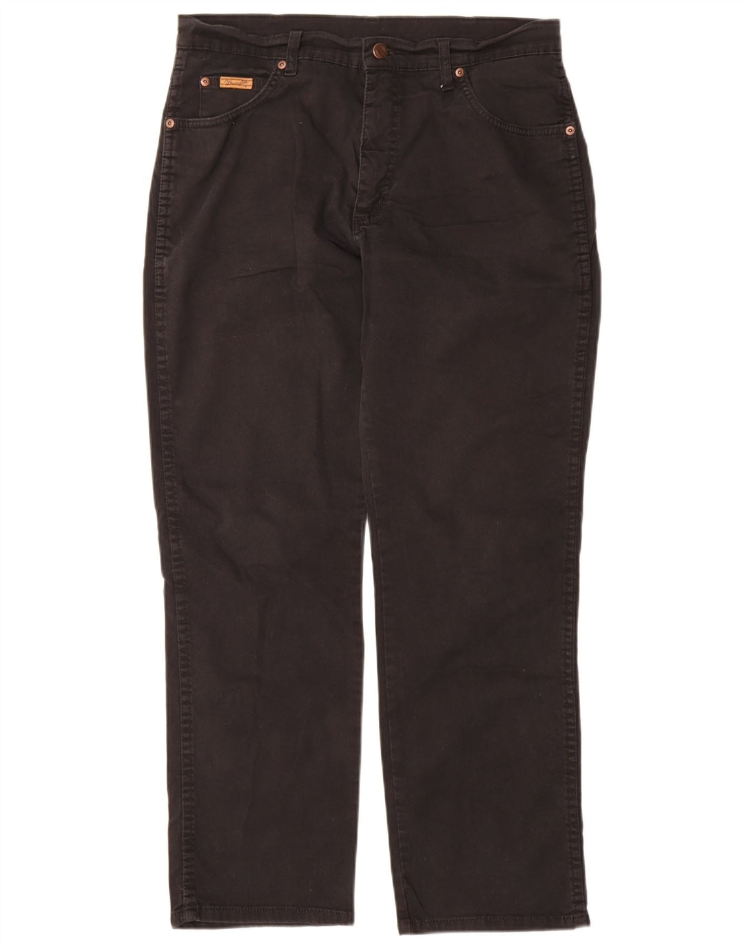 Jeans dritti da uomo Wrangler Texas W34 L30 cotone nero