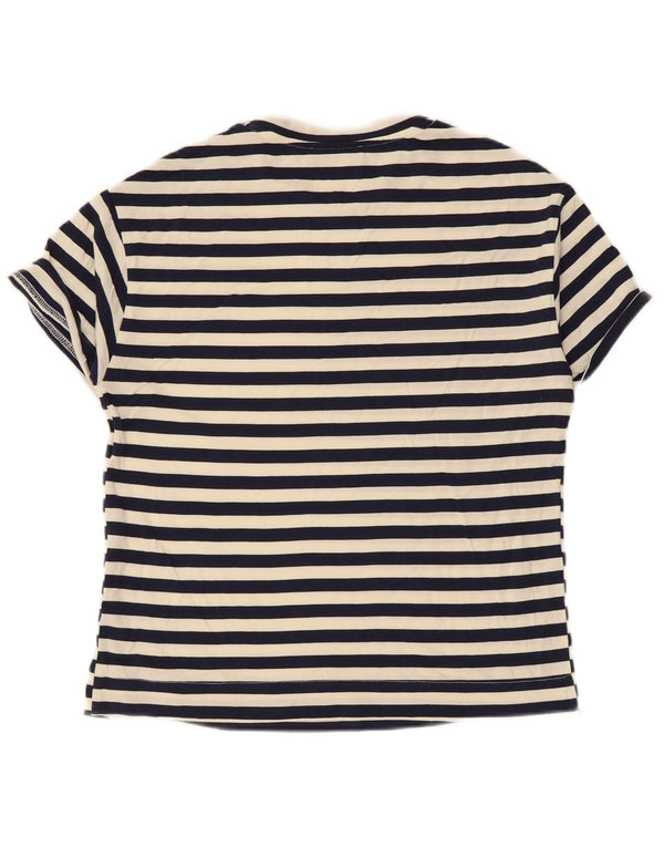T-shirt da donna Les Copains Top UK 10 Small Blu Navy a righe