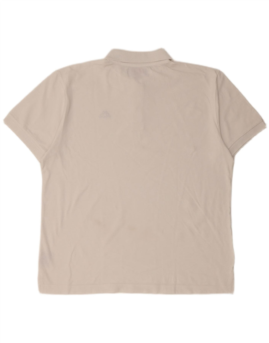 Polo KAPPA da uomo XL in cotone bianco
