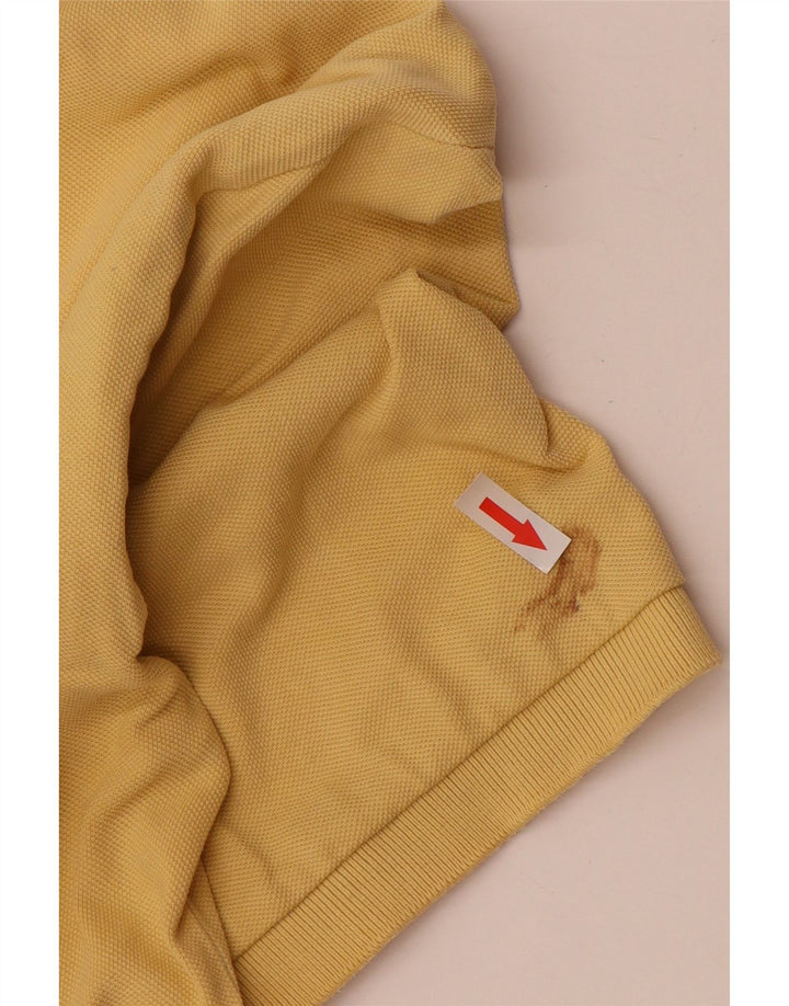 Polo Asics Uomo Large in cotone giallo