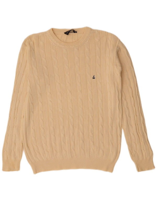 DANIEL HECHTER Maglione maglione girocollo da uomo EU 48 Beige medio