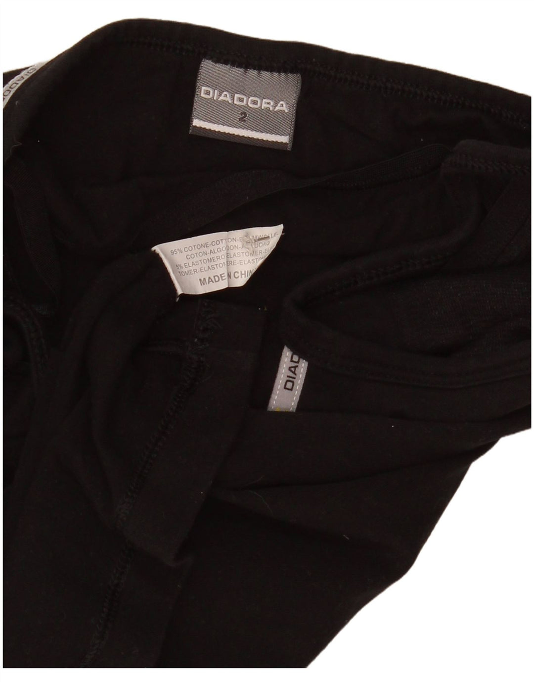 Canottiera Diadora da donna US 2 XS in cotone nero