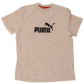 Puma T-shirt grafica da uomo grande in cotone bianco