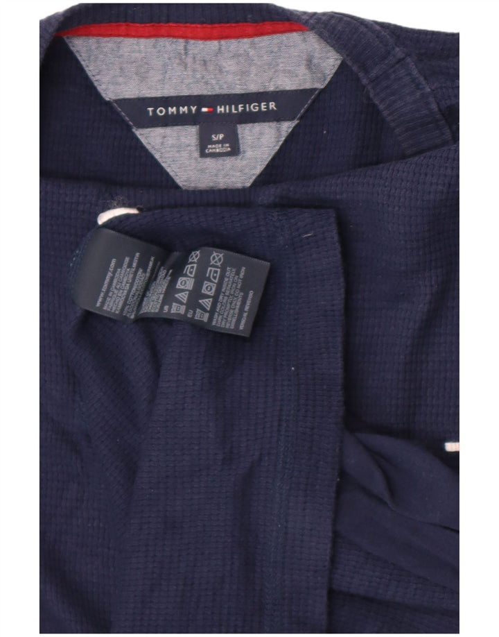 Tommy Hilfiger Top da uomo a manica lunga piccolo in cotone blu navy