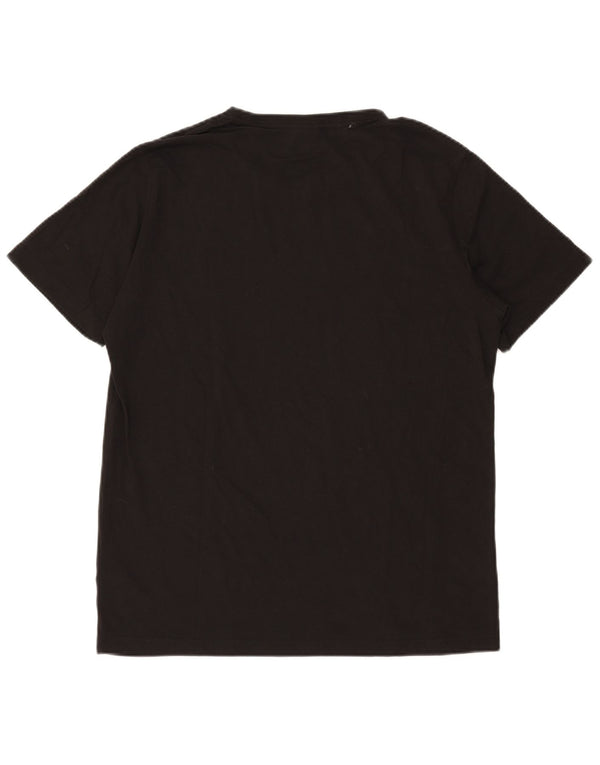T-shirt da uomo Puma Top Large in cotone nero