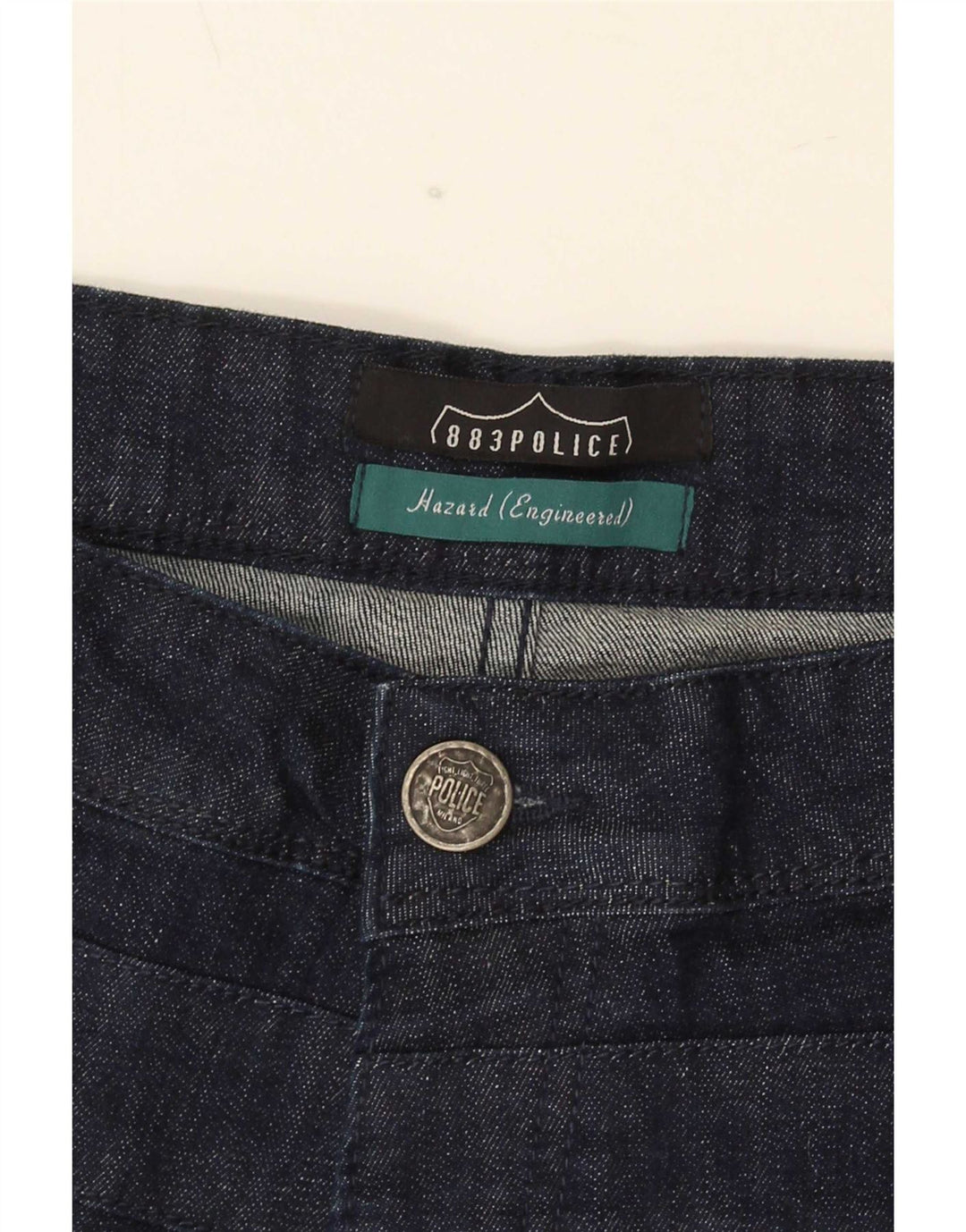 Jeans dritti dalla vestibilità regolare ingegnerizzati da uomo 883 Police W38 L30 Blu Navy