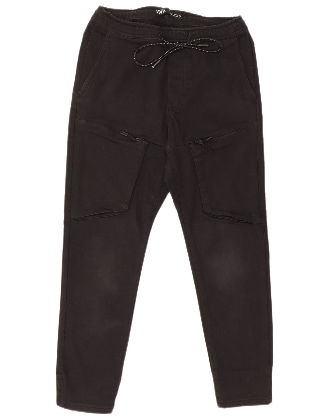 Pantaloni da tuta cargo Zara da donna UK 8 piccoli neri