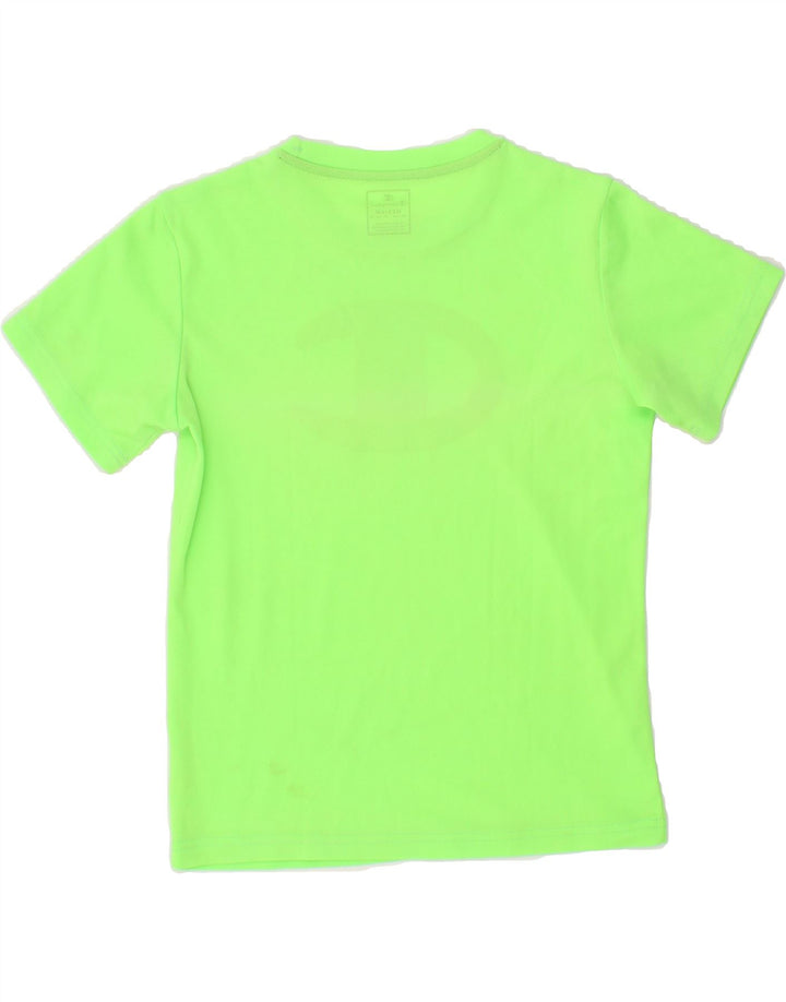 CHAMPION Boys Graphic T-Shirt Top 9-10 Years Medium Green Polyester Vintage Champion and Second-Hand Champion from Messina Hembry 