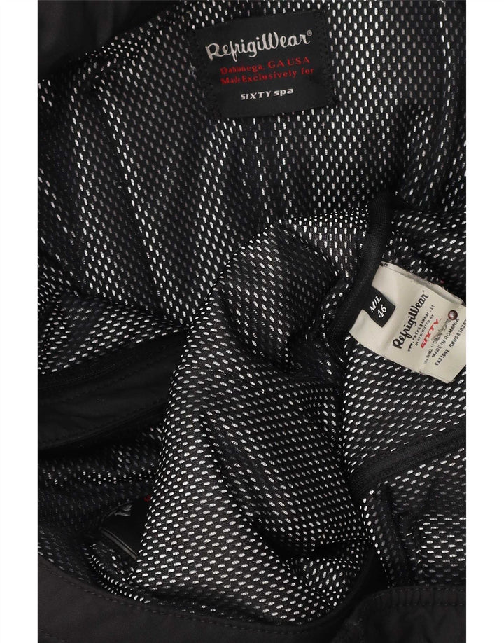Giubbotto Imbottito con Cappuccio Donna Refrigiwear IT 46 Large Nero Poliestere