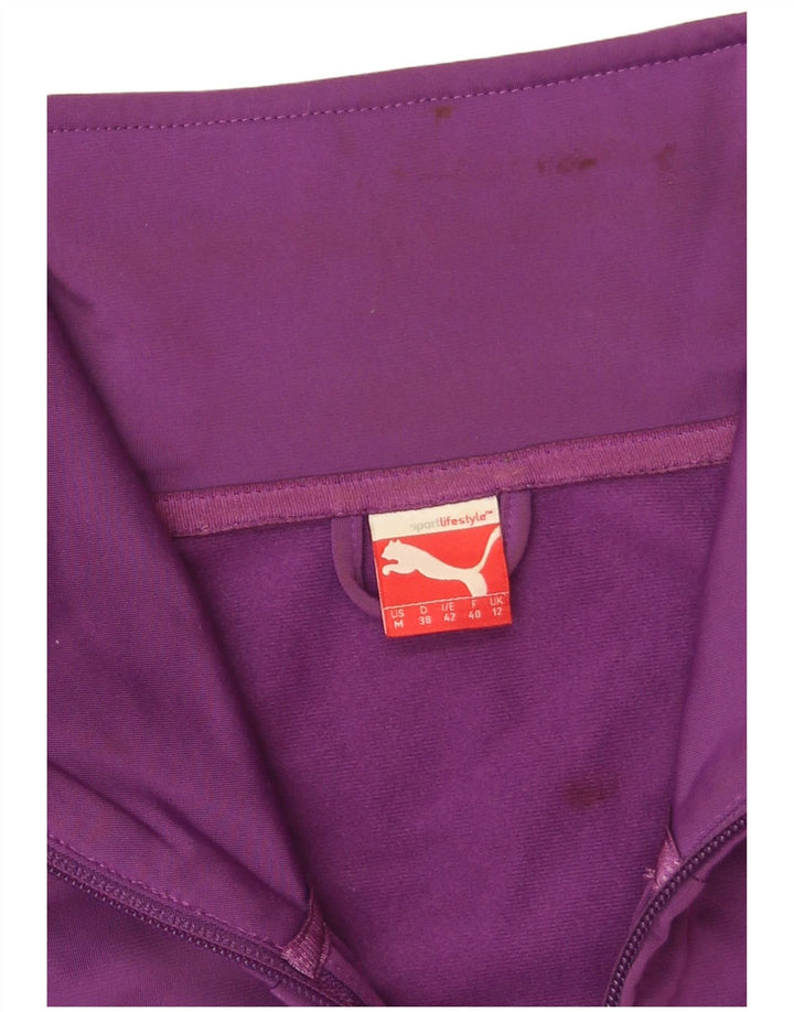 Giacca da tuta grafica da donna Puma UK 12 Poliestere viola medio