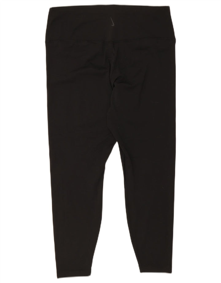 Leggings Nike Dri Fit Crop da donna UK 18 XL poliestere nero